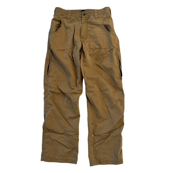 Men's Tan Cargo Pants Prana size small hiking - Picture 1 of 2